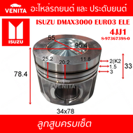 4JJ1 รูทะลุ ลูกสูบ (ครบชุด 4 ลูก) พร้อม แหวนลูกสูบ และ สลัก ISUZU DMAX3000 EURO3 ELE 4JJ1 อีซูซุ ดีแ