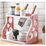 henkin.s Kitchenware Shelf Plastic Easy To Assemble