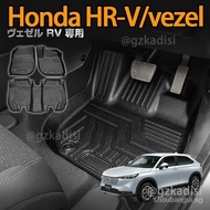 【In stock】3D foot mat honda HR-V hrv（2021.4-2025）vezel car floor mat carpet TPE rubber Material trunk mat luggage mat boot mat 3BOK