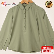 MU KEMEJA FESYEN WANITA LENGAN PANJANG / WOMEN SHIRTS / KEMEJA PLAIN WANITA / BAJU CASUAL WANITA / K