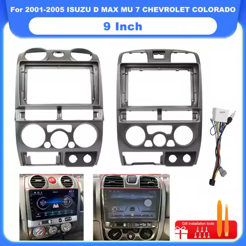 9 Inch Car Stereo Fascia Dash Frame Installation Kit For 2001-2005 ISUZU D MAX MU 7 CHEVROLET COLORA