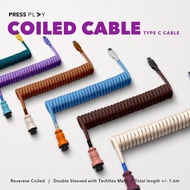 Type C Coiled Cable Mechanical Keyboard Aviator by Press Play