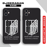 Softcase Iphone 11 12 13 X XS XR XSMAX 11PRO 12PROMAX DJ128 Attack On Titan AOT Anime Casing HP Cool Glossy Custom Silicone Hardcase Aesthetic Picture