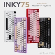ELECFOX INKY75 Full Aluminum Custom Mechanical Keyboard Wireless Tri-Mode RGB Keyboard
