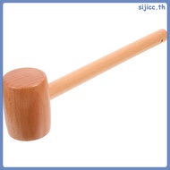 1Pc Wooden Hammer Beating Gavel Toy Crab Seafood Mallet Wood Mini Hammer  sijicc