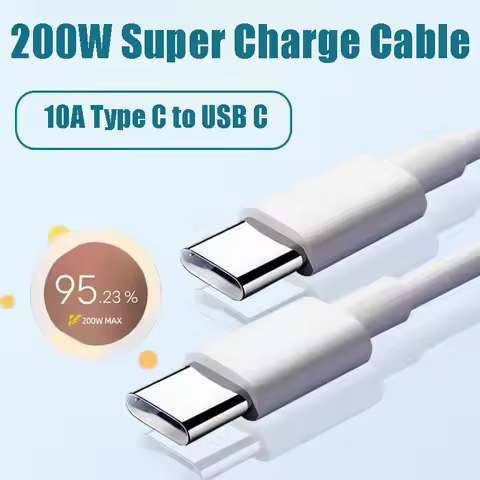 200W MAX SUPERDART Fast Charger Cable for iQOO 9 10 11 Pro Type C to Type C Flash Charging Data Cabl