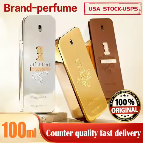 Original Million Gold Hombre Perfume 100ml Lasting Strong Masculine Men Taste Strong Spicy Pheromone