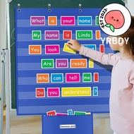 YRBWDYZDH Standards Pocket Chart, Large Educational Classroom Pocket Chart, Accessories Durable Clas