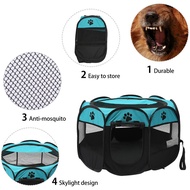 Pet Dog Fences Breathable Safe Playpen Tent Crate Room Folding Dog House Cage Puppy Kennel Durable Pets Outdoor Beds