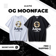 Aape OG Moonface Tee Basic Logo Ape Head Unisex Fashion Hype Modern T Shirt