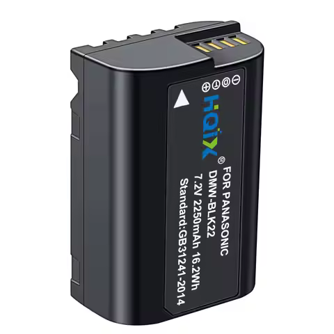 HQIX for Panasoinc GH6 GH7 DC-S5 GH5II Lumix S5Ⅱ S5ⅡX S5M2X G9Ⅱ Camera DMW-BLK22 Charger Battery