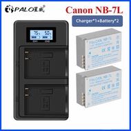 Palo ที่ชาร์จกล้อง NB 7L NB-7L แบตเตอรี่สำหรับ Canon PowerShot SX30IS G10 G11 G12