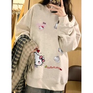 Hello Kitty Women's Sweater 1 thin long-sleeved autumn loose form AP round neckJacket