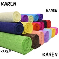 KAREN Crepe Paper, Production material paper Handmade flowers Flower Wrapping Bouquet Paper,  DIY Thickened wrinkled paper Wrapping Paper