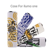 New Case For iqo 6th /7th  iluma one Leather Casing For iluma i one Fashion Slogan Pattern Cover For
