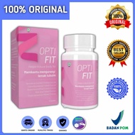 OPTIFIT Asli Original Herbal Obat Pelangsing Badan Suplemen Penurun Berat Badan Diet Cepat Aman BPOM