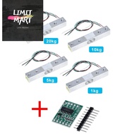 MSaccessories Load Cell 1KG 5KG 10KG 20KG HX711 AD Module Weight Sensor Electronic Scale Aluminum Al