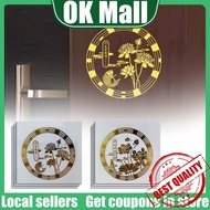 【READY STOCK】Lotus Koi Metal Sticker/Chinese-Style Toilet Paper/Toilet Lotus Koi Metal Sticker/Purif