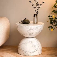 Nordic Designer Side Table Marble pattern creative side table wabi-sabi style designer sofa coffee t