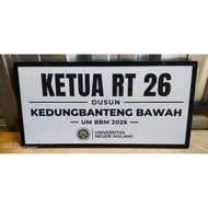 ACP nameplate, road board, sticker writing media