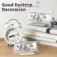 CHIHIRO1X3EE Dollar Bill Picture Frame Holder, With Base Commemorative Acrylic Display Frame, Transp