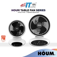 HOUM Air Circulator Fan C6 (6") / C8 (8") Table Desk Fan | 8 Hour Timer | 5 Fan Speed | Powerful
