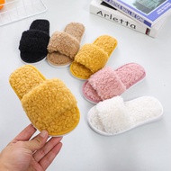 Autumn Women's Shoes 2025 Fashionable Suede Princess Style Furry Slippers Girls Casual Cotton Slippe