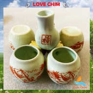 Bird cage, LOVECHIM ceramic bird cage, cheap bird cage accessories