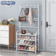 鞋櫃門口臥室鞋櫃衣架落地立式多功能鞋櫃大容量（4層-白色【寬60cm 】）#H091026217