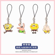 charm ezlink ez link charm Instagram Cartoon SpongeBob Pi Big Star Phone Hanging Rope U Disk Hanging