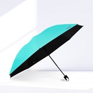 TDN收的妙降溫黑膠抗UV秒收傘_自動收傘反向折傘(蒂芬藍)
