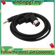 【】Car 3.5mm AUX Input Adapter Audio Cable Mini Jack AUX 8-Pin M-BUS CD Changer Cable For  Gold Plug