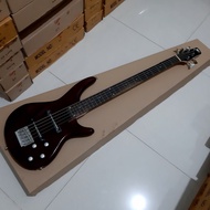 GITAR BASS IBANEZ SDGR 5 STRING MERAH MARON NEW.