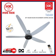 KDK T60AW DC 60" Ceiling Fan without light