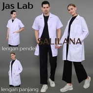 LAPAKSHOP Long and Short Sleeve Lab Coats | PRACTICE JACKET | LABORATORY COAT | White Lab Coat | Hig