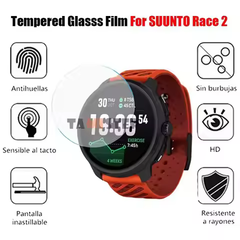 9H Tempered Glass Protective Film For Suunto Race 2/Race S Screen Protector For Suunto Run/Ocean Sma