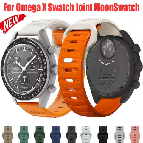 Band For Omega X Swatch Joint MoonSwatch Silicone Strap 20mm Sport Bracelet For MoonSwatch Replaceab