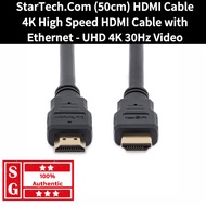 StarTech.com 1.6ft (50cm) HDMM50CM 4K High Speed HDMI Cable with Ethernet StarTech.com High Speed HD