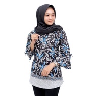 Blouse Batik Wanita I Blus Batik I Blus Wanita Batik Ambar-SIZE M