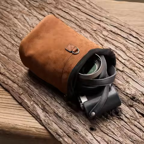 Mr.stone Leather Camera Bag For sony a7c2 Case fujifilm zf x100vi xt30 XT5 Leica q3 Q2 M11 Camera ba