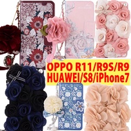 Luxury 3D Flower Phone Case for iPhone X 8  6 7plus OPPO R9S R11 Note 8 Huawei P10 P10 Plus