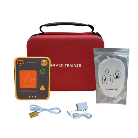 AED Trainer CPR AED Training Simulator First Aid AED Trainer With Electrode Pads in English