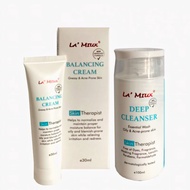 La Miux Skin Therapist Deep Cleanser & Balancing Cream Bundle x 1 Set (Exp 09/2025)