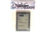 Donna Salazar Cling Stamps 4"X3" Grid ATC Made in USA
