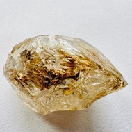 巴基斯坦黃泥骸骨水晶 紫16 彩虹骨幹水晶開窗 原石原礦寶石蒐藏