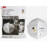 3M 9502V+ Particulate Respirator Noseclip Adult Dust Face Mask