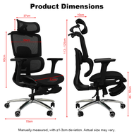 Top Quality Ergonomic Chair All Aluminum Base All Mesh Computer Office Chair Kerusi Gaming Pejabat G