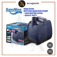 AquaNice High Flow with Silent Pump Bottom Sucking Pump Low Water Level Submersible Pump Fish Pond A
