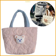 innlike1 Diaper Bag Quilted Embroidery Bear Bag Large Capacity Bag Travel Bag