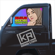 STICKER ONE WAY KACA PINTU MOBIL CARRY / T120SS STIKER VARIASI KACA CARRY / T120SS KODE KIRANA 03